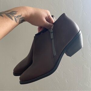Brown booties